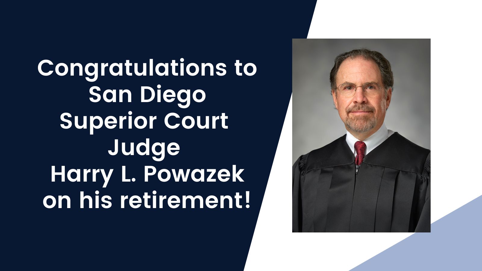 Harry L. Powazek retires